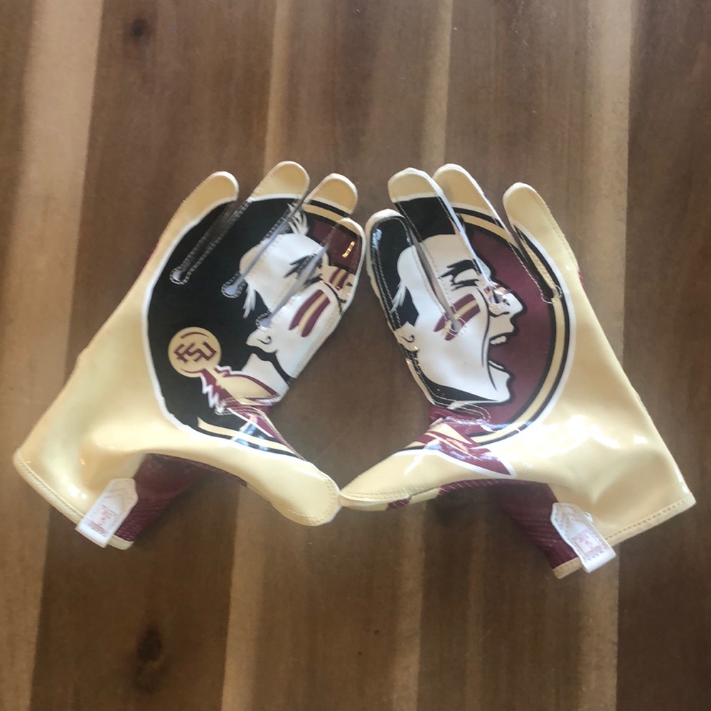 FSU Nike Vapor Knit Receivers Gloves XL